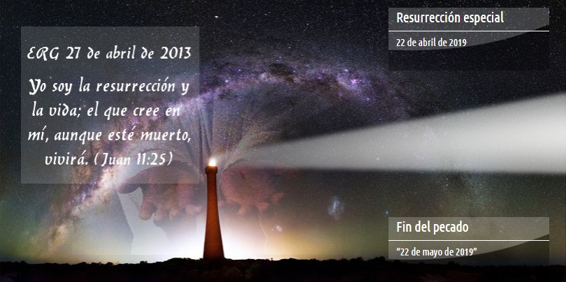 Imagen de una noche estrellada con una vista panorámica de una vía láctea sobre un paisaje terrestre oscuro, acompañado de citas bíblicas y fechas inscritas en cajas de texto que flotan sobre la imagen.