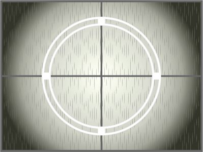 Simplistic artistic representation of celestial navigation concepts, featuring a central white circular element divided by a cross on a textured grey background suggesting meteorological conditions.