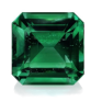 A graphic illustration of a glowing emerald gemstone against a backdrop of multi-colored linear gradients, symbolizing the Mazzaroth's representation of creation's beauty and value.