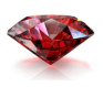 Illustration of a radiant red gemstone with brilliant facets reflecting light, symbolic of the celestial bodies observed in space.
