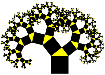 Abstract geometric representation of the Mazzaroth in a circular formation with intricate triangular and polygonal patterns in yellow on a black background.