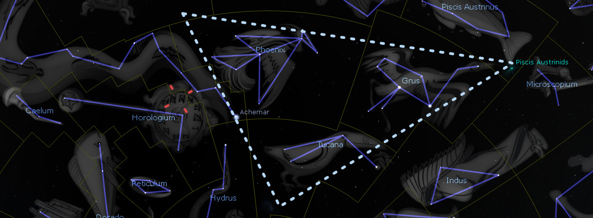An artistic representation of various celestial constellations overlaid on a dark starry background. Each constellation is outlined and labeled with its traditional astronomical name. No direct references to Mazzaroth are present, but the illustration includes common astronomical constellations.